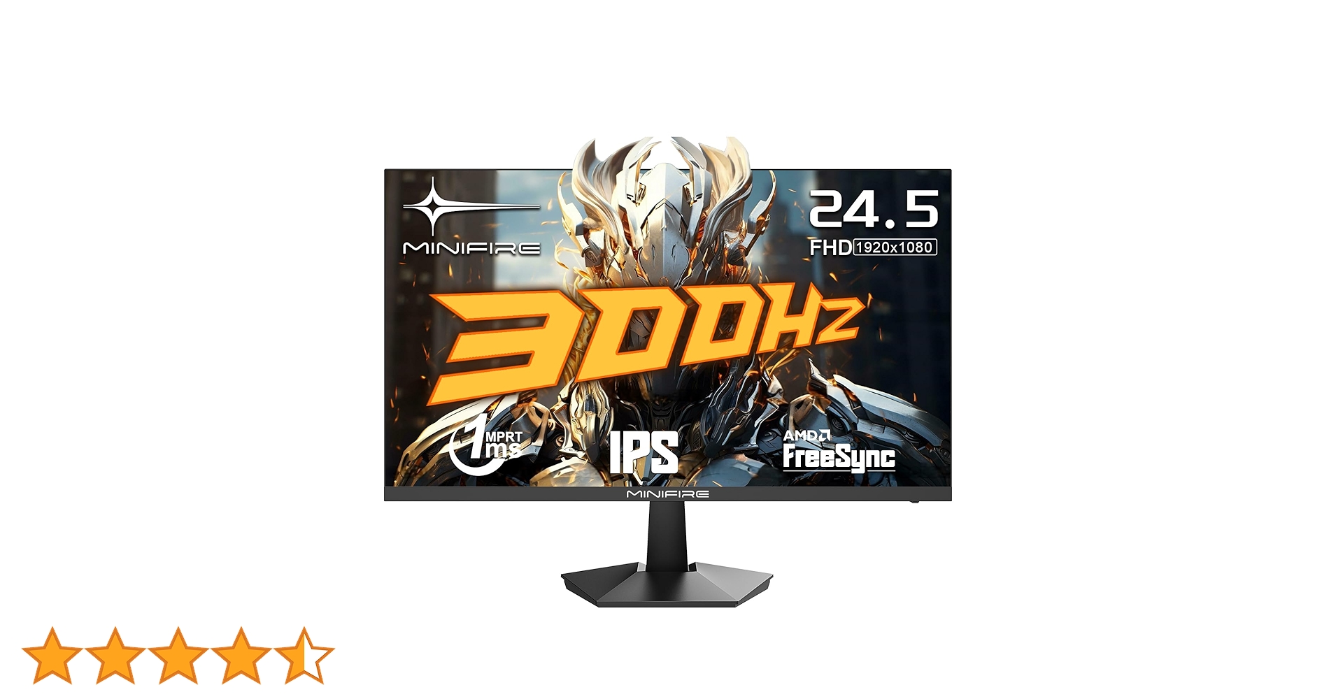 Minifire 25 Inch Gaming Monitor 240Hz/300Hz, FHD 1920x1080, PC
